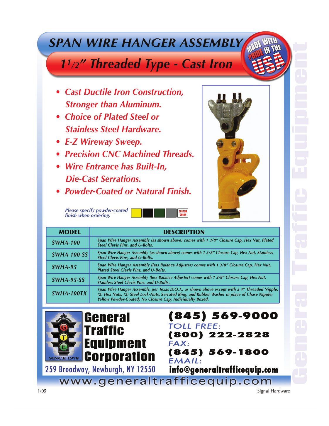 Mounting Assemblies catalog sheet page 50