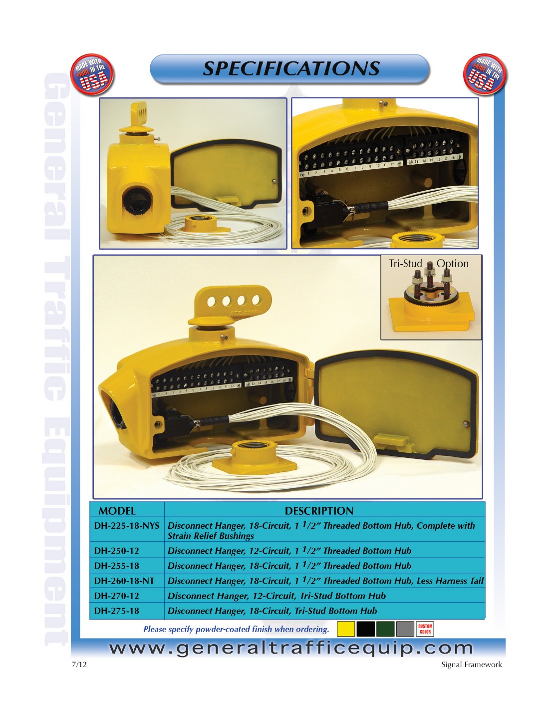 Mounting Assemblies catalog sheet page 57