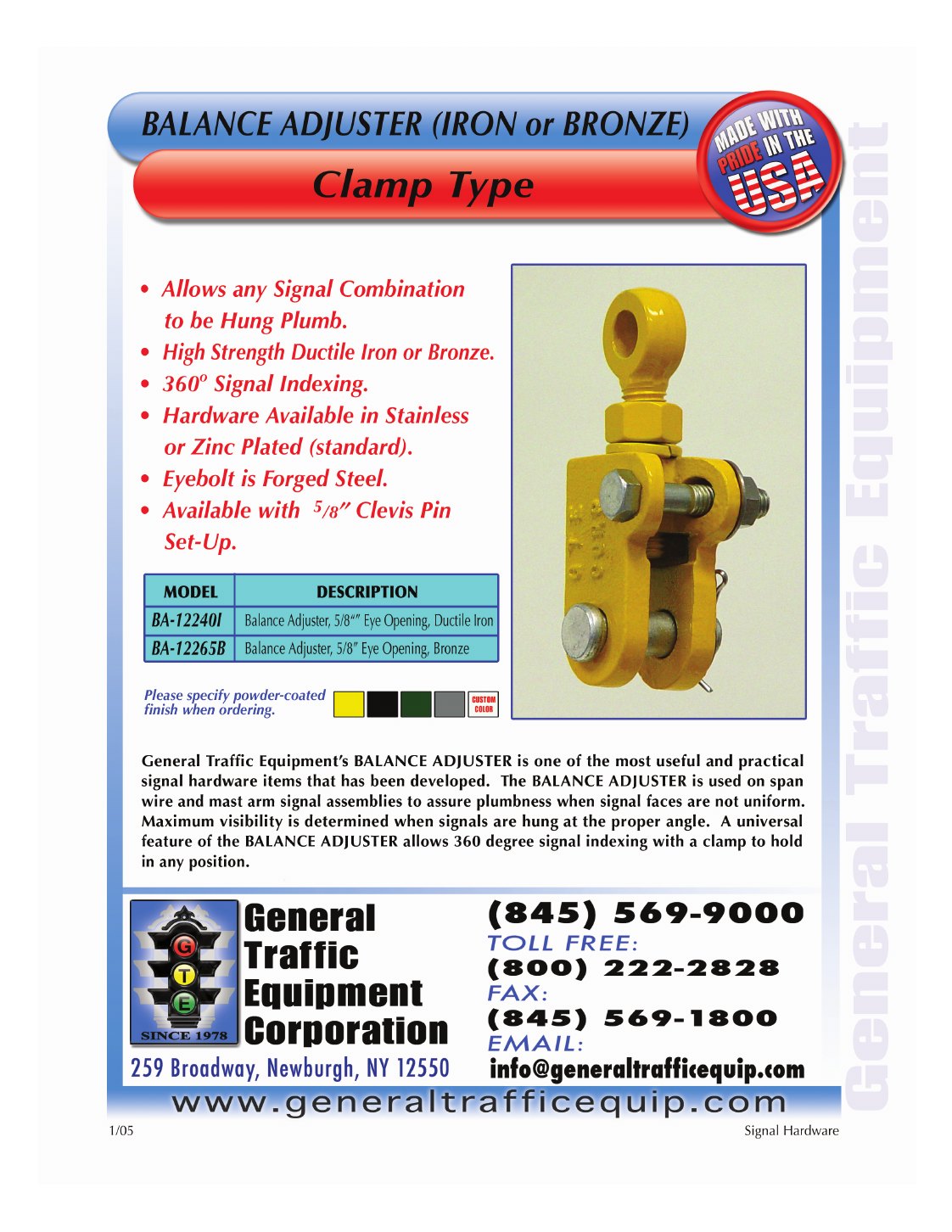 Mounting Assemblies catalog sheet page 68