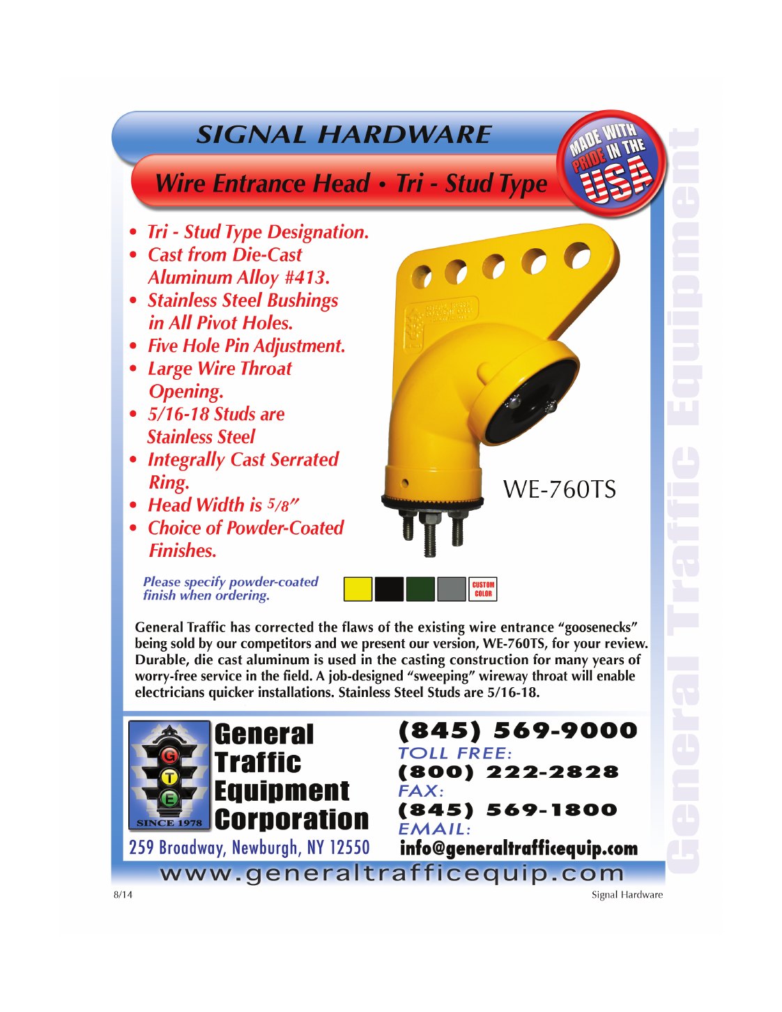 Mounting Assemblies catalog sheet page 72