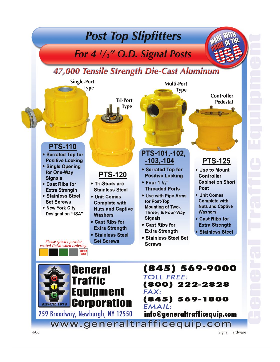 Mounting Assemblies catalog sheet page 82